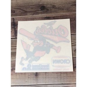 Vintage 1993 Baltimore Orioles Baseball Crown Gas Gasoline 4” Decal Sticker New